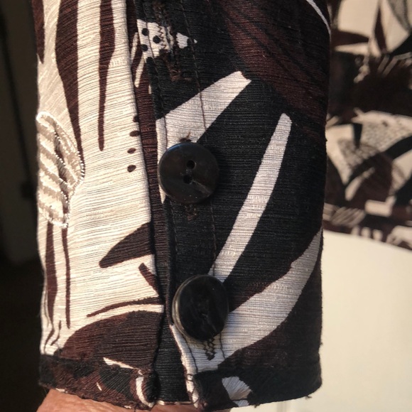 Chico’s Embroidered /Silk-lined Jacket - Picture 3 of 5